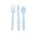 Light Blue Party Cutlery Pk18