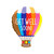 Get Well Hot Air Balloon - 18 inch