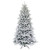 7FT Flocked Christmas Trees with Metal Stand