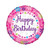 Happy Birthday - Pink With Flowers - 18 Inch