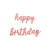 RG Foil Jointed Happy B'day banner