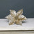 Glitter poinsettia pick Gold 