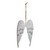 Metal Angel Wings White 14.5Cm