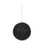 Black Beaded Glitter Bauble 12cm