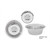 Stainless Steel Embossed Pet Bowl 16Cm 700Ml