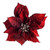 Poinsettia With Clip Red