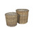 Set of 2 Round Baskets with Liners