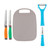 Vin Assure Colour Code Knife, Peeler & Board