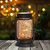 Set of 2 Solar Glass Jars with Warm White Copper Wire LED 10X16cm