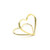 Place Card Holders Hearts Gold 2.5cm