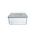 San Rect Food Container 400Ml Grey Lid