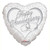 18" Happy Anniversary Rings Foil  balloon 