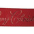 Red & gold Glitter Merry Christmas ribbon  63mm