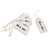 MR& Mrs Wooden Tags 6Pcs White