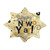 New year Explosion Shape Balloon Golden