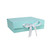 Baby Blue Keepsake Box with Ribbon (22x22x6.5cm)