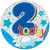 Age 2 Male Party Badge (15cm) (6)