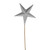 Star Glittered Pick Silver 55 cm