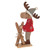 Wooden Reindeer With Skis 28.5Cm