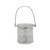 Candle Holder W/Wire Handle White (12/48)