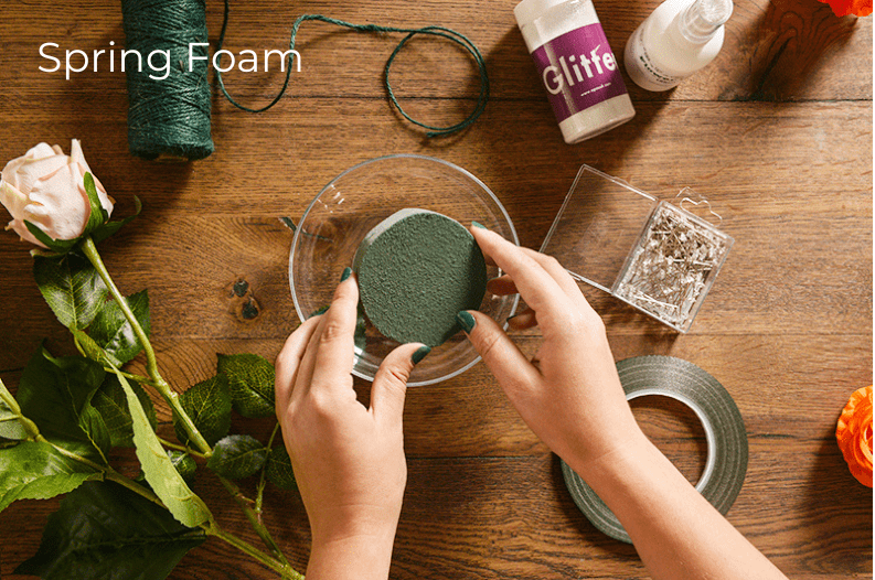 flower foam spring shapes