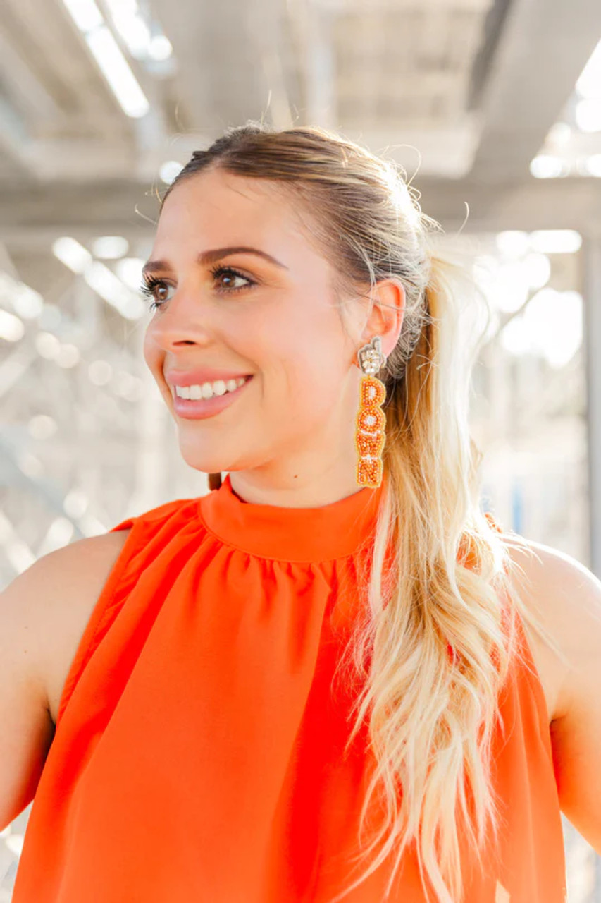 Top 160+ earrings for orange dress