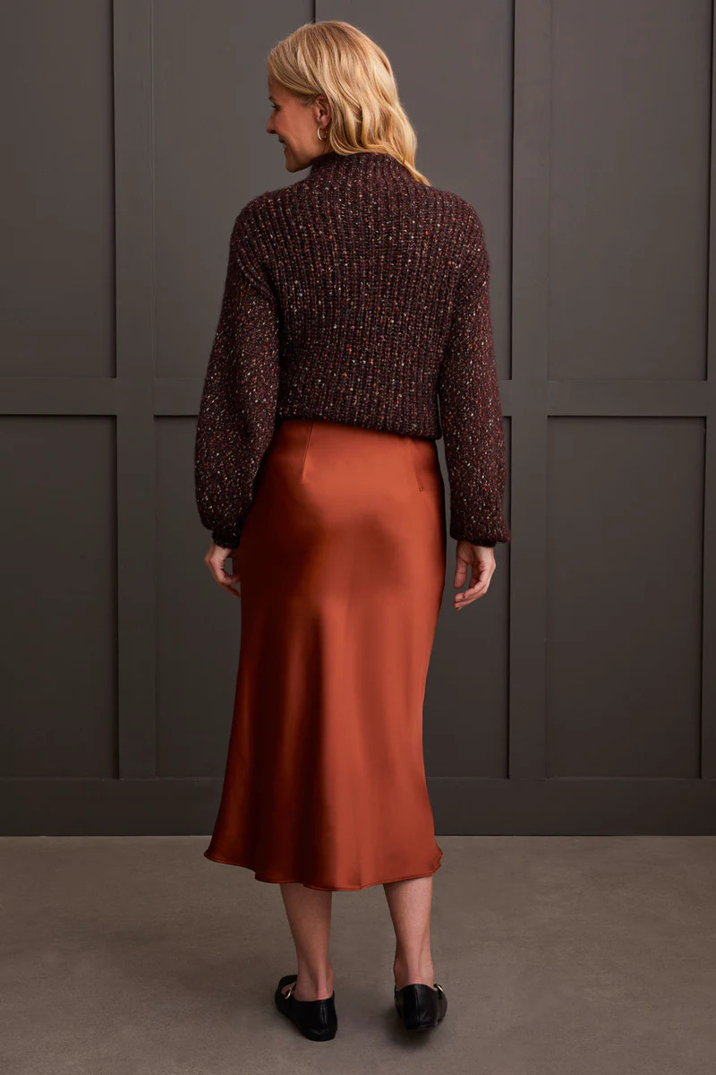 Toffee Satin SKirt