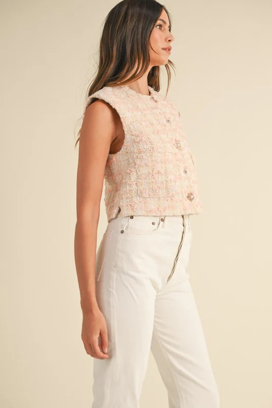 Glinda Tweed Vest