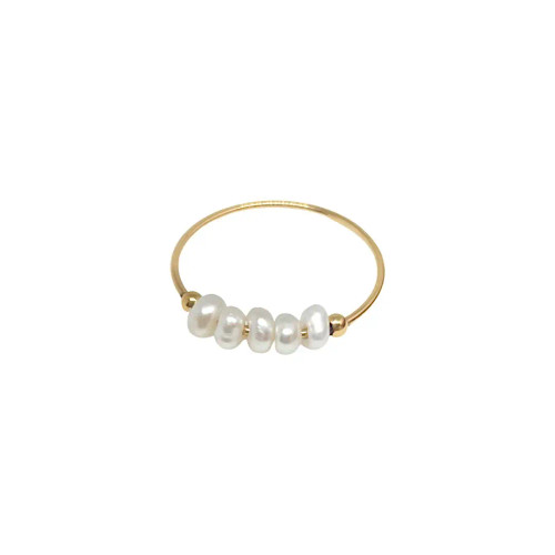 dainty pearl ring