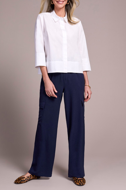 Boxy fit white shirt