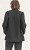 Black knit blazer with button details at cuff