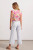 Lightwash wide leg exposed button jeans