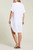 White gauze swim coverup shirt dress