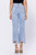 Light wash distressed cropped flare jean