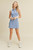 Blue polo tennis dress with racerback