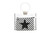 Clear bag with black and white checkered insert