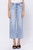 Light wash wide leg jean with raw hem