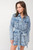 Denim mini cargo dress