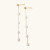 Dainty floating pearl drop earrings