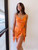 orange swim coverup skirt