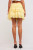 Yellow mini skirt with ribbon detail