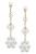lora pearl flower drop earrings