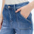 Relaxed straight leg jean with front patch pockets