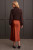 light brown satin midi skirt