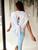 Open back active tee 