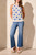 blue and white crochet tank