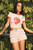 pink and cream pinstripe bloomer short