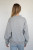 heather grey wide mock neck sweatshirt