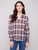 Lightweight plaid blouse