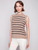 Camel stripe sweater vest